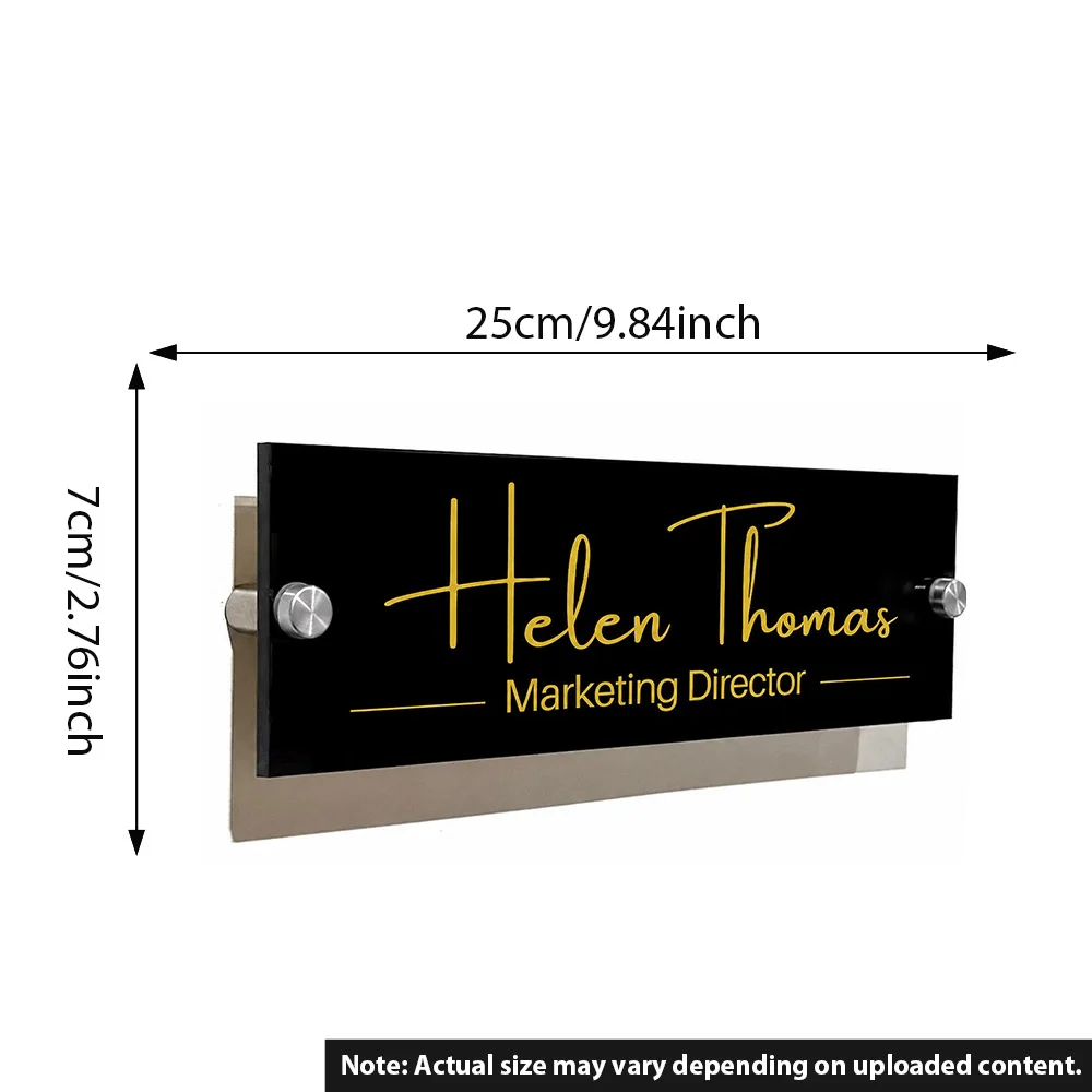 Sinal de porta de madeira personalizado de 1 unidade - acessório versátil de estilo americano personalizado |   Nome gravado a laser presente DIY pers