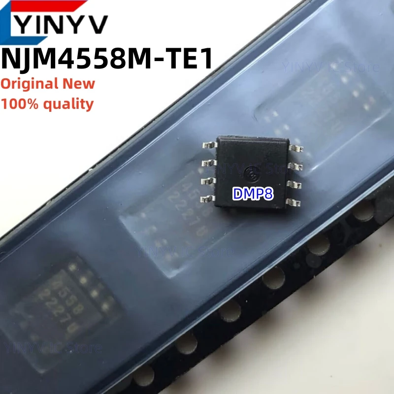 10Pcs NJM4558M NJM4558M-TE1 4558 DMP8 NJM4558D 4558D SOP-8 NJM4558 JRC4558D JRC4558 DUAL OPERATIONAL AMPLIFIER  New 100% quality