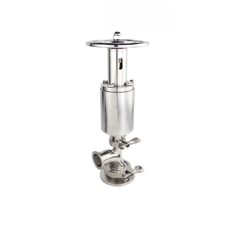 For Hand Gas Integrated Tank Bottom Valve Elbow W Type Pneumatic Tank Bottom Valve Stainless Steel Tank Bottom Discharge