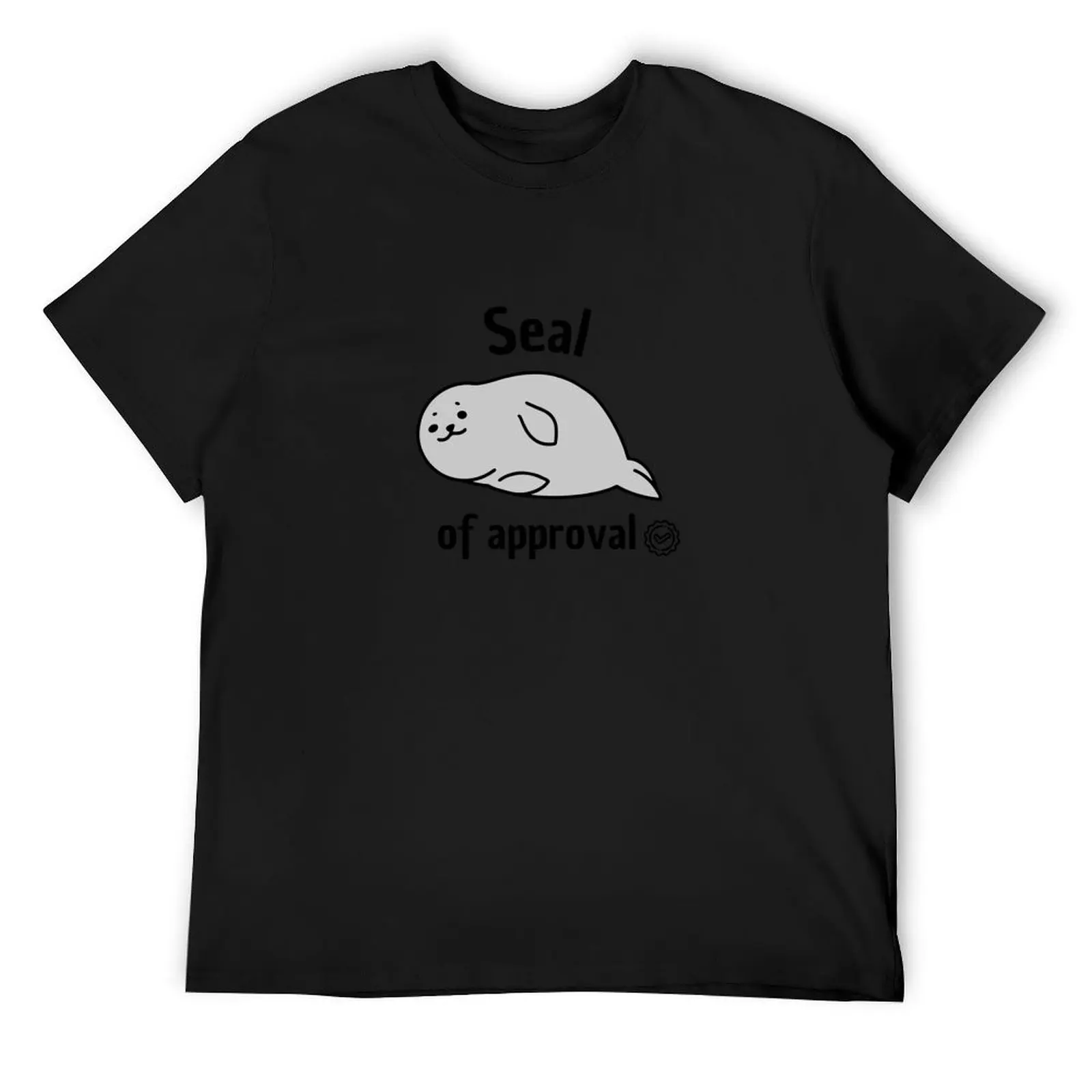 

Seal of approval cute seal in comic style T-Shirt tops shirts graphic tee Louboutins cotton t shirt men