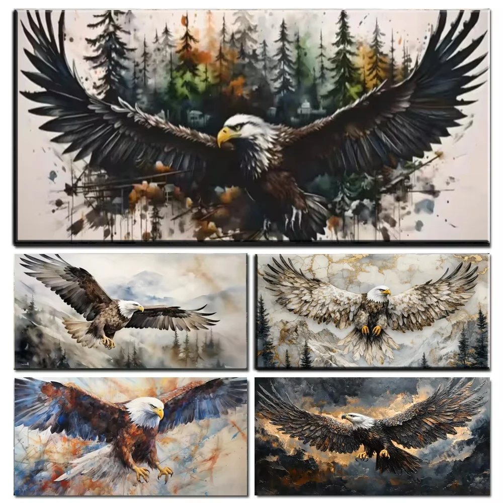 Realistic Flying Eagle Sky Diy Diamond Painting Jewelry Cross Stitch Diamond Art Crystal Mosaic Latest Creative Home Decor Gift