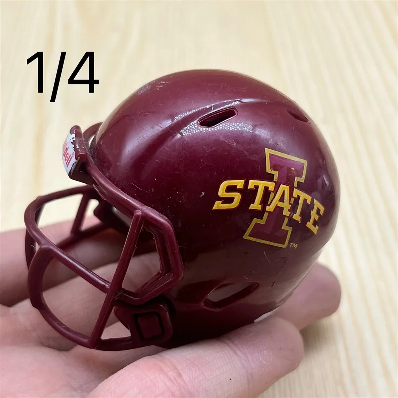 Creative Rugby Helmet Model,American Football Souvenir Sports Figure,Mini Helmet Figures for Collection Toy Desk Festival Decor