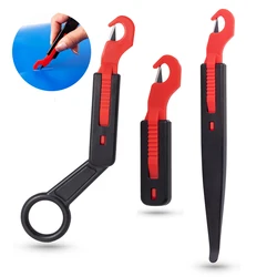 EHDIS Safety Car Vinyl Guard Cutter Carbon Fiber Film Window Tint Sticker Wrapping Knife Paper Cutting Slitter Tool 3pcs/Set