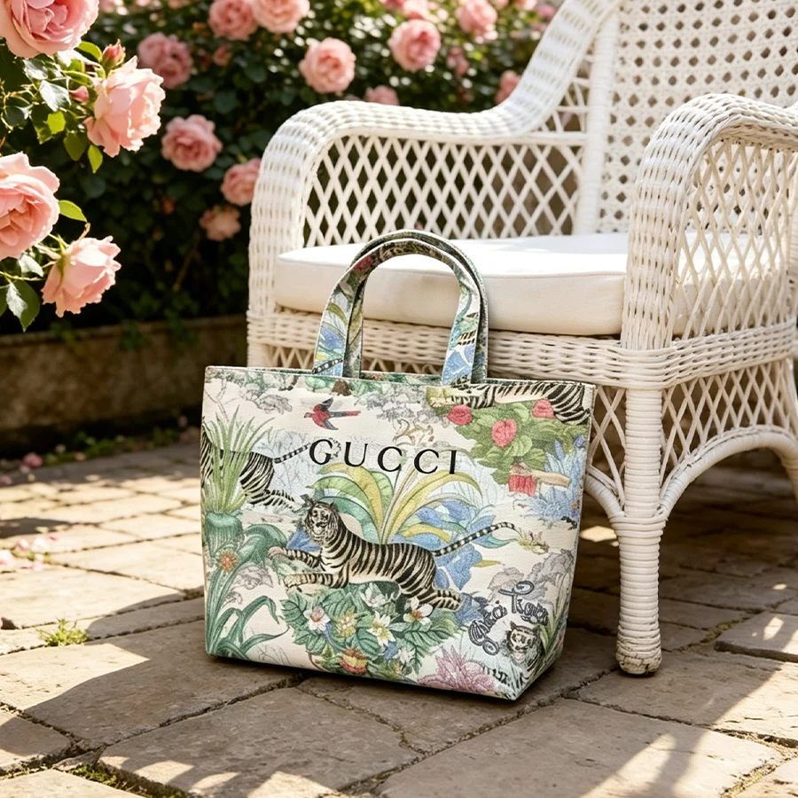 Gucci’s Bag Tiger Print Mini C - đánh giá và giá Luxury Beach Bags Ysl