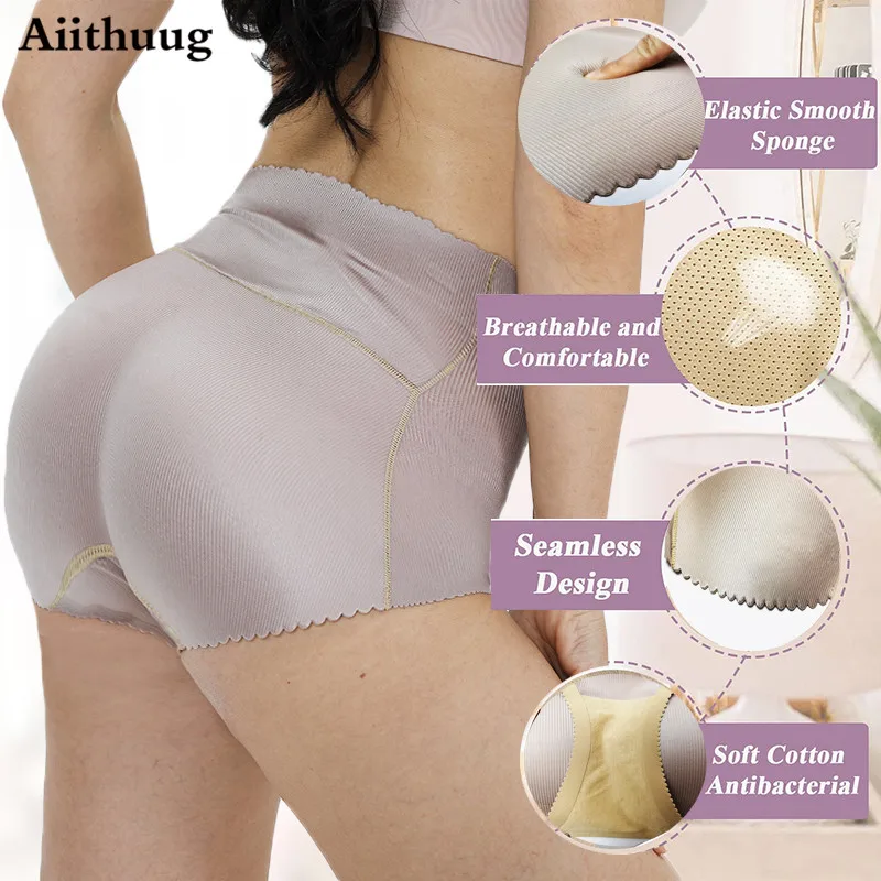 GUUDIA Women Butt Pads Enhancer Panties Padded Hip Underwear Shapewear Butts Lifter Lift Panty Seamless Fake Padding Briefs