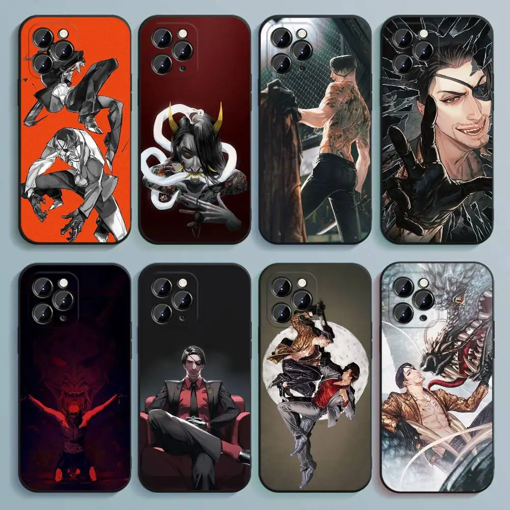 

Goro M-Majima Yakuza Phone Case For iPhone 17,16,15,14,13,12,Pro,Max,Plus,E,SE4,Air,Mini Black Soft Cover