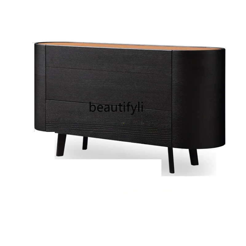 Light Luxury Home Entrance Cabinet Creative Dining Side Decoration Storage Chest of Drawers Bedroom Bed Front Cabinet