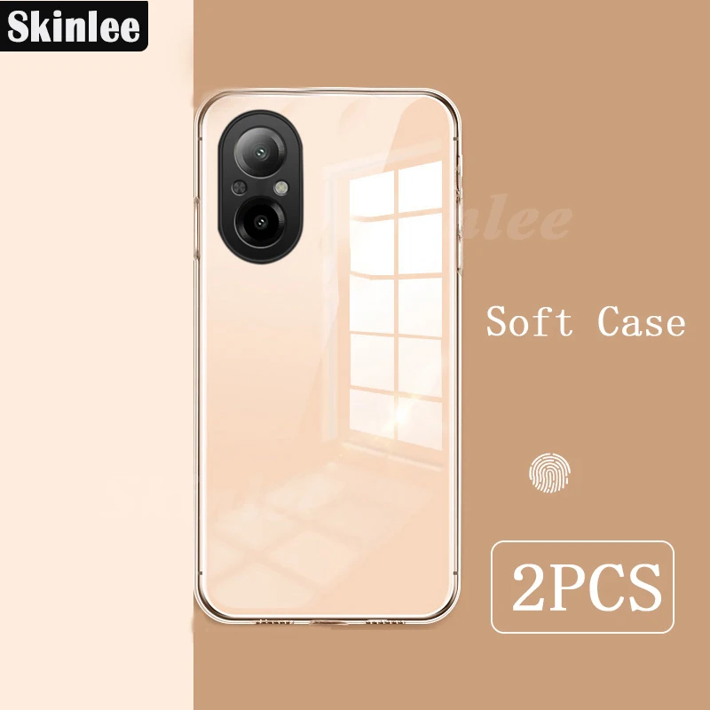 

Skinlee For Realme C67 4G Case 2PCS Original Transparent Silicone Clear Cover For Realme C55 C53 C51 Back Coque