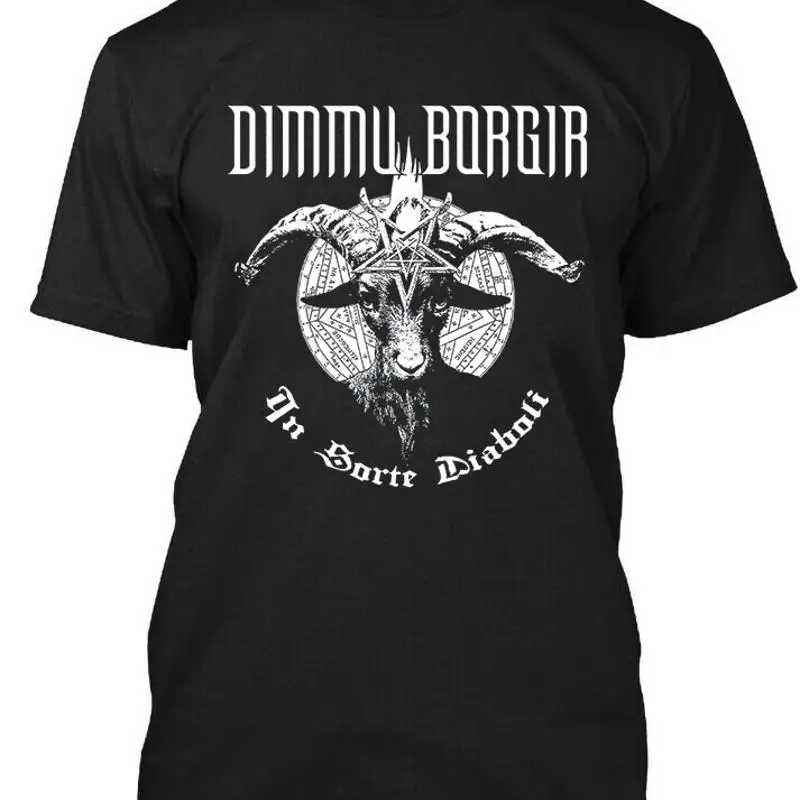 New Dimmu Borgir In Sorte Diaboli Norwegian Black Music Logo T Shirt Size S 4Xl