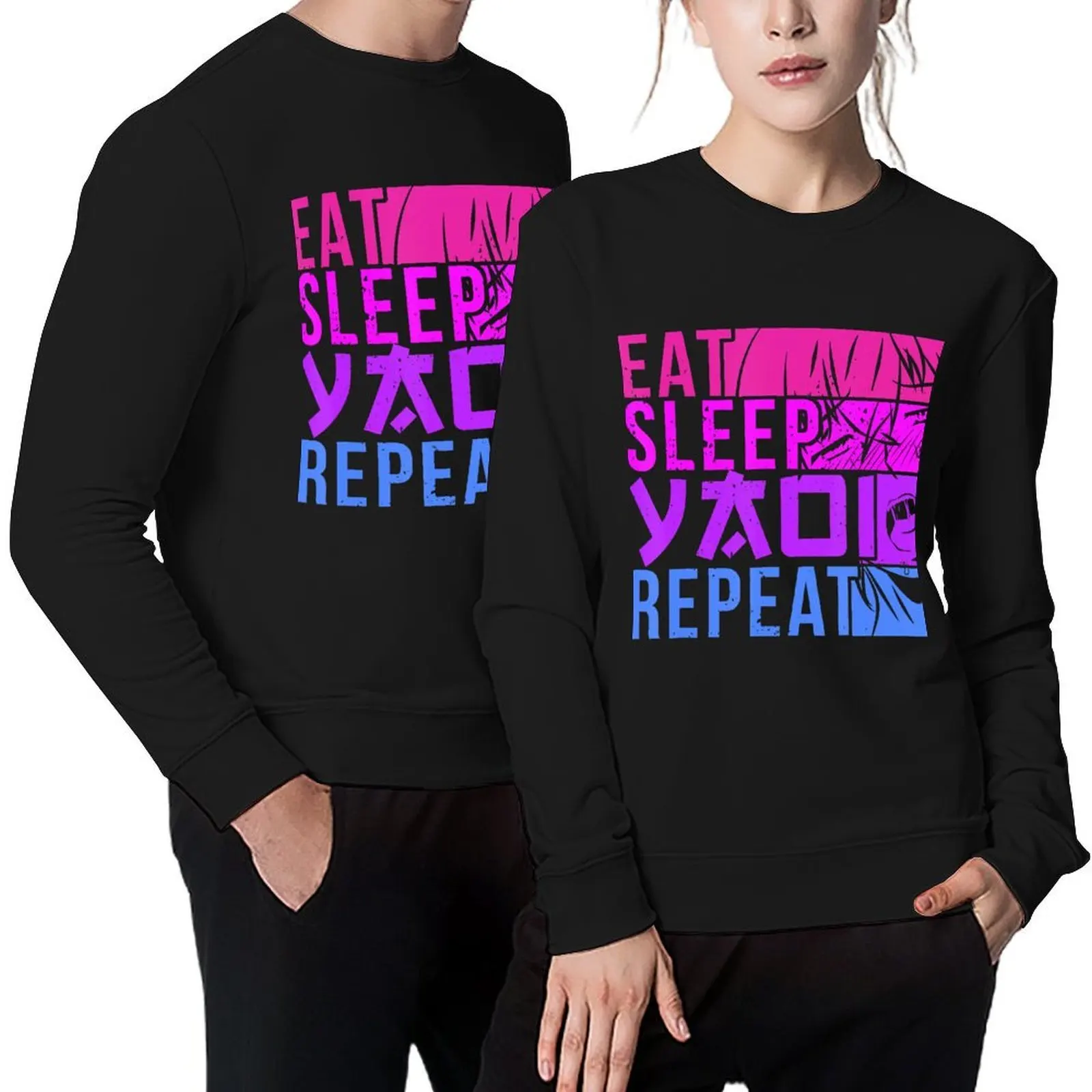 

Eat Sleep Yaoi Repeat Fujoshi Anime Boy Gay Manga Pullover autumn tracksuits autumn sweatshirt