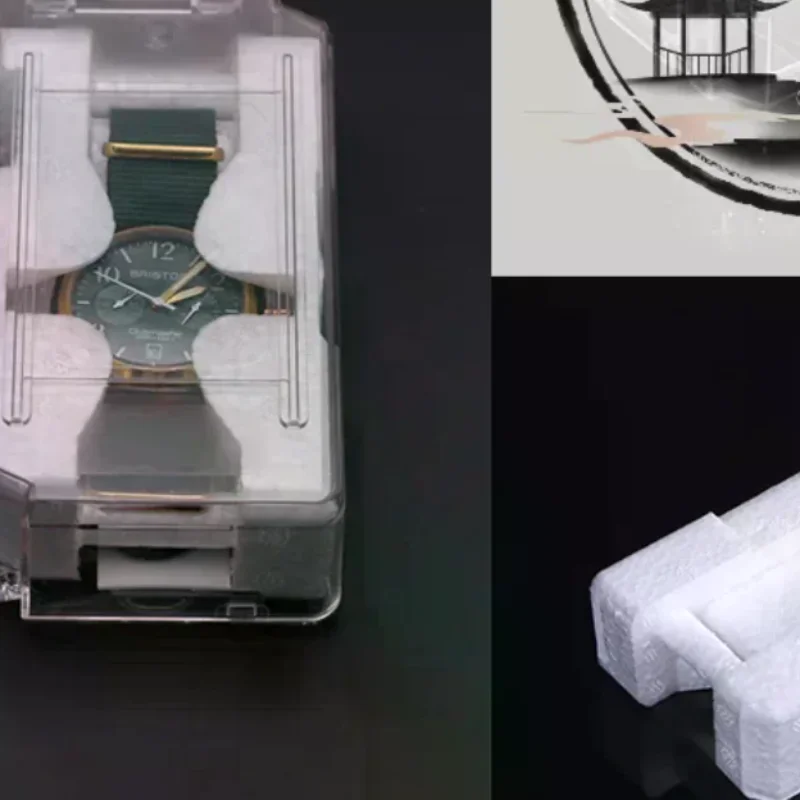 

Universal Jewelry Storage Box Watch Box Men Watch Box Vintage Transparent Single Grid Watch Box Christmas Gift Boxes