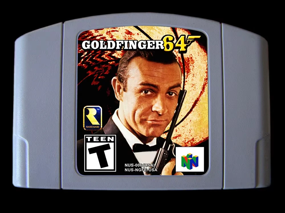 64 Bit Games ** GOLDFINGER 007 ( USA Version!! The Hack of the Goldeneye!! )