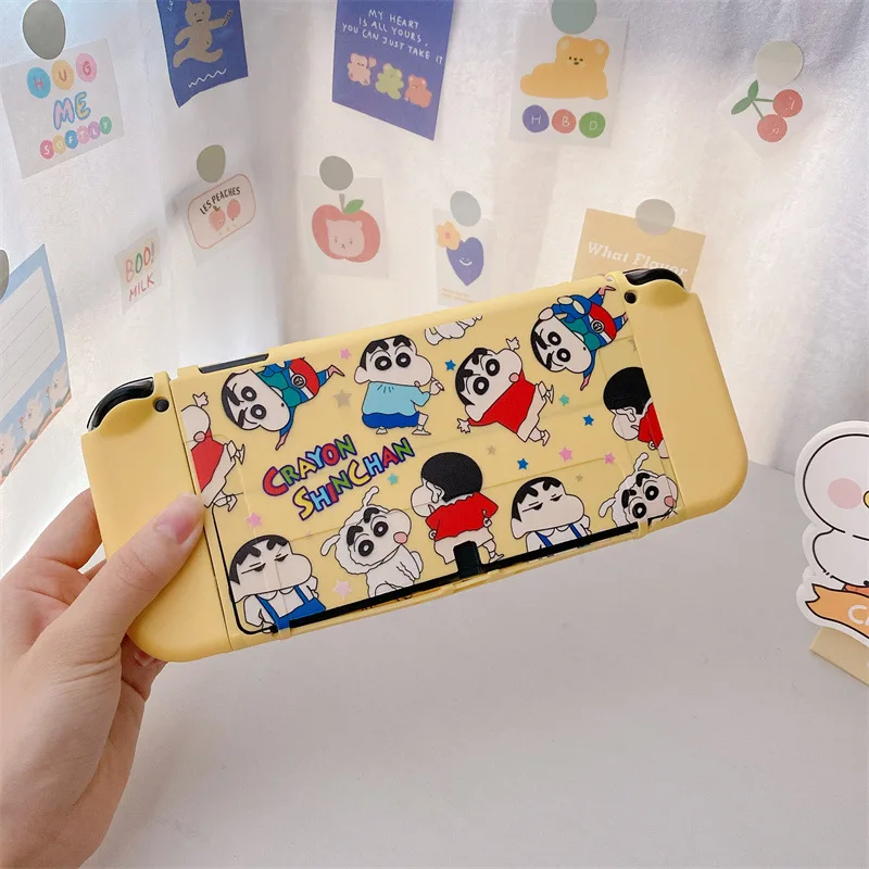 クレヨンしんちゃん漫画スイッチケースニンテンドースイッチ Ns OLED アニメ保護ソフトカバー Joy-Con コントローラアクセサリーギフト