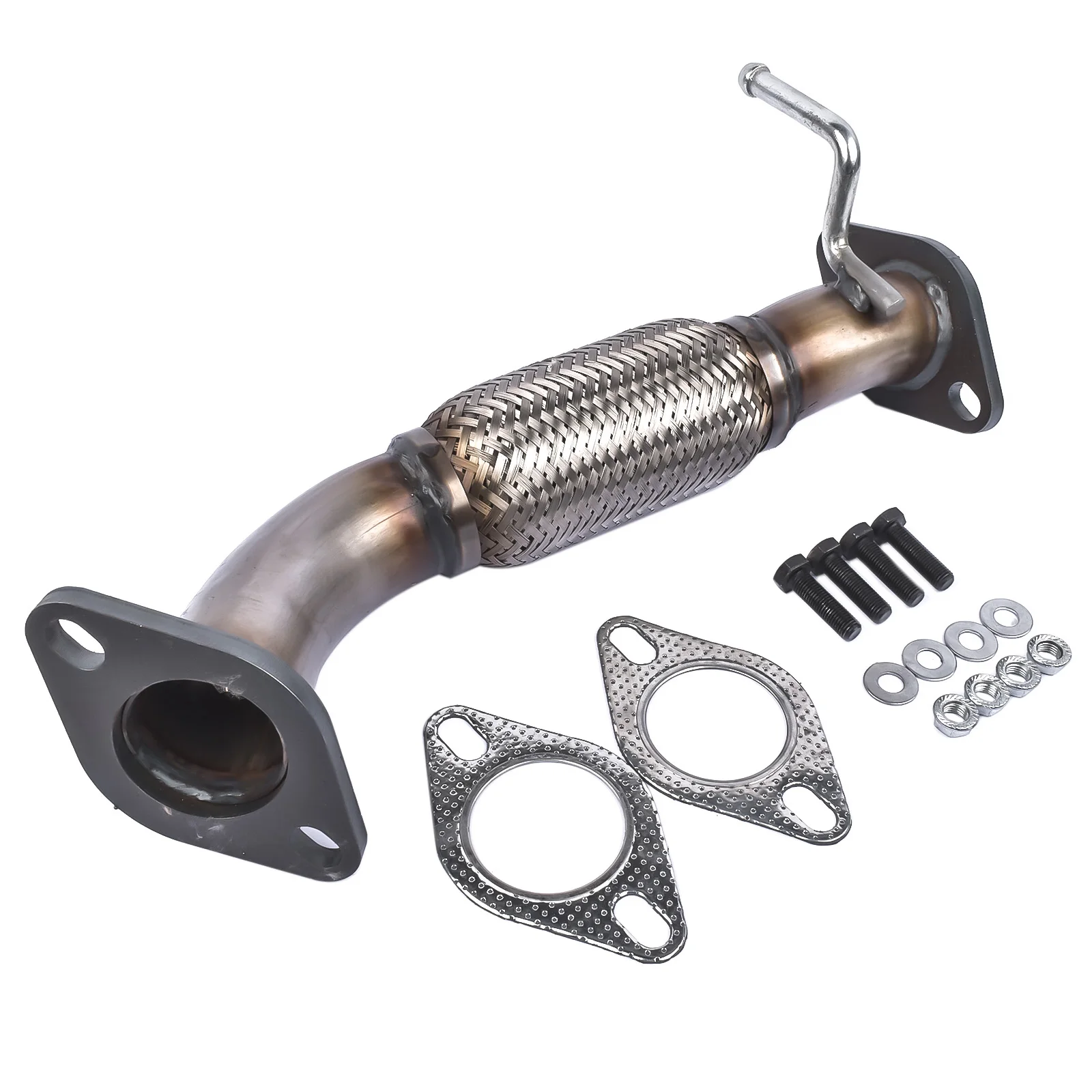

AP02 Exhaust Front Flex Pipe for 11-16 Kia Optima 2.4L HYBRID w/o Oxygen Sensor Ports