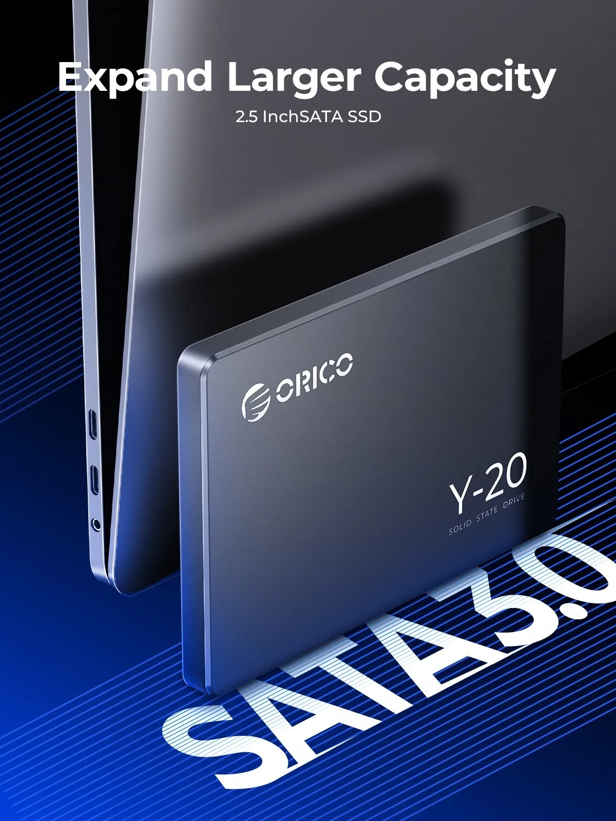 Imagem -02 - Orico Y20 2.5 Sata Ssd 128gb 256b 512gb 2.5 Polegada Sata3.0 Design de Disco Rígido de Estado Sólido Interno para Usuário Diy