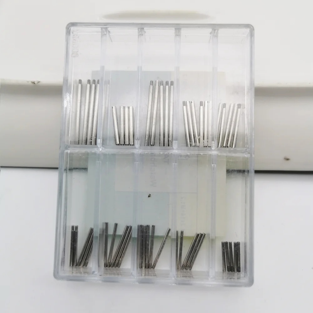 إكسسوارات الساعة أدوات الساعة حزام كلمة واحدة صندوق برغي كامل حزام الصلب حزام المسمار ربط رمح ساعة إصلاح أجزاء