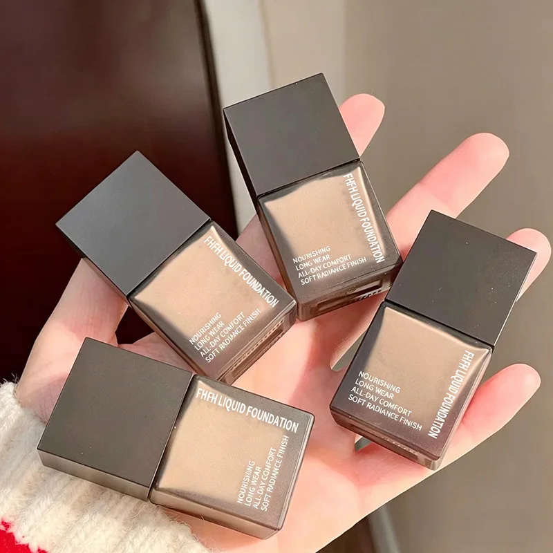 Foundation Make-Up Light Texture Concealer Moisturizing Oil Control Natural Facial Makeup Daily Use Brighten Skin Non-Caking