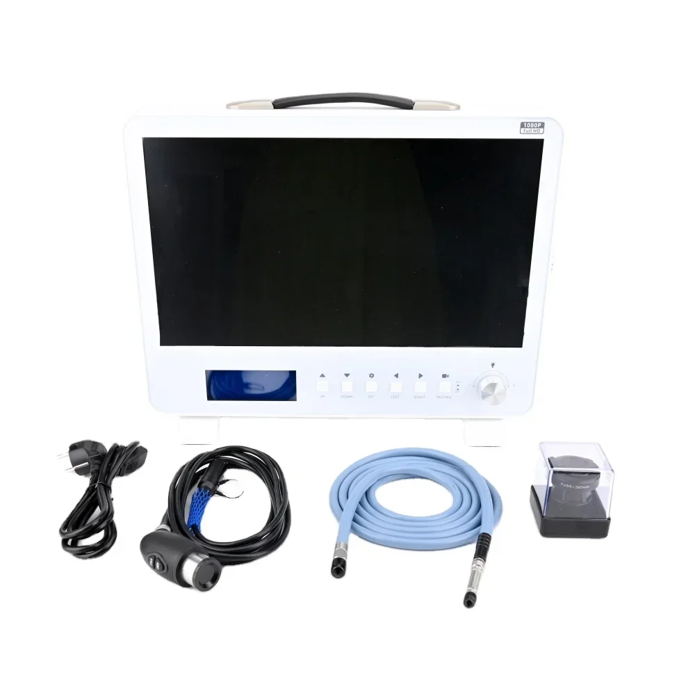 19 Inch All in One 1080P Full HD Medical Endoscope Camera System with 80W Led Light Source and USB Storage Record Function