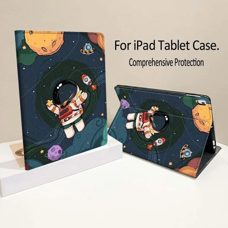 Luxury Fun Astronaut For iPad Pro Air mini 7 6 5 4 11th 10th 7th 6th 5th Inch Tablet Case Soft