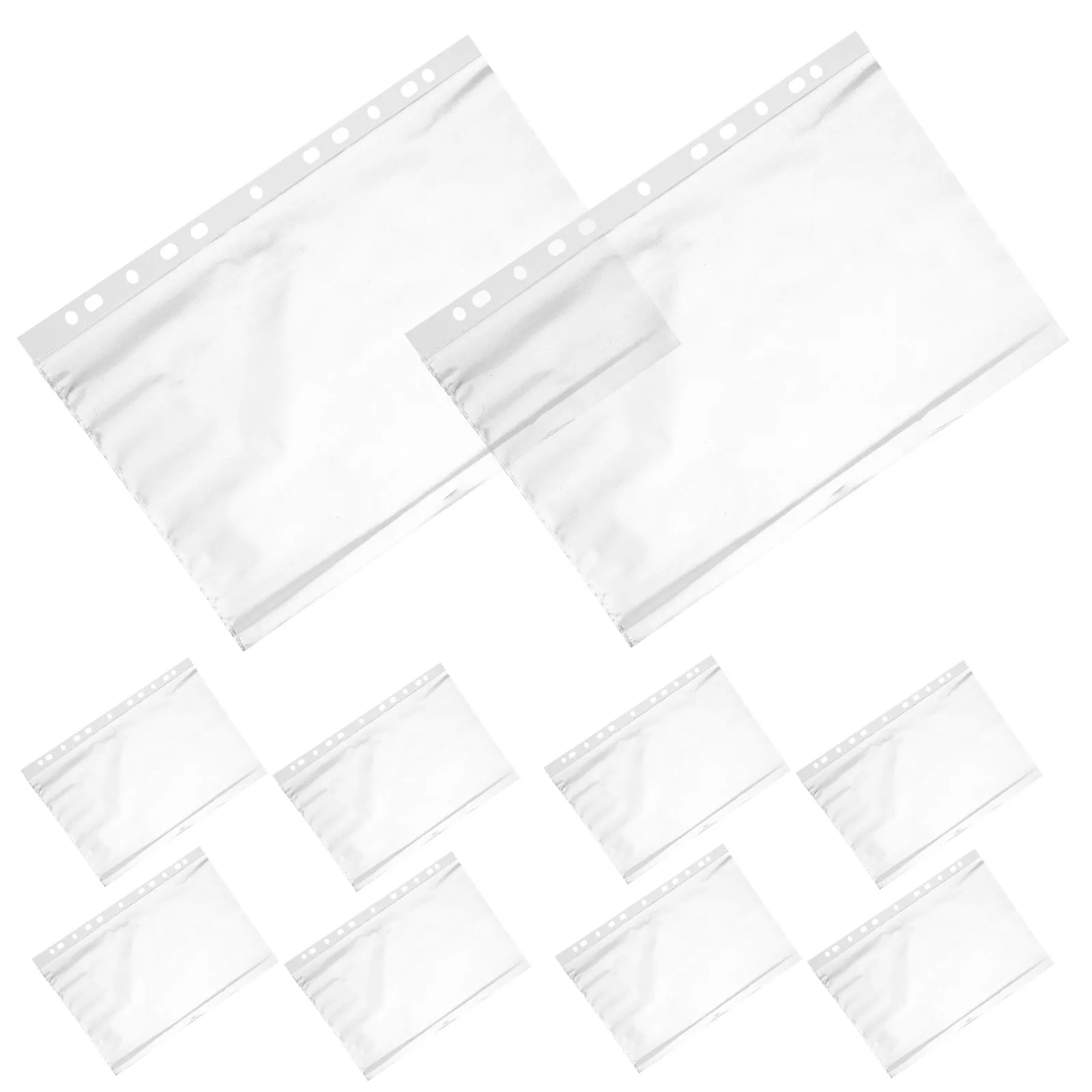 

200 шт. прозрачных папок для документов, водонепроницаемые файловые протекторы из ПП, перфорированные карманы для офисной работы и хранения фотографий