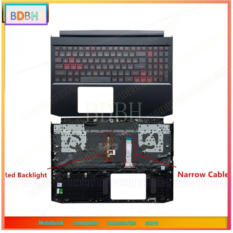 New For Acer Nitro 5 AN515-55 AN515-56 AN515-57-45 Palmrest W/ Backlit Keyboard