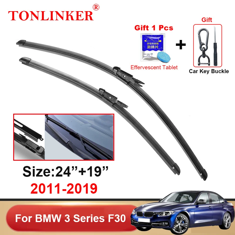 

TONLINKER Wiper Blades For Bmw 3 Series F30 2011-2016 2017 2018 2019 Car Accessories Front Windscreen Wiper Blade Brushes Cutter