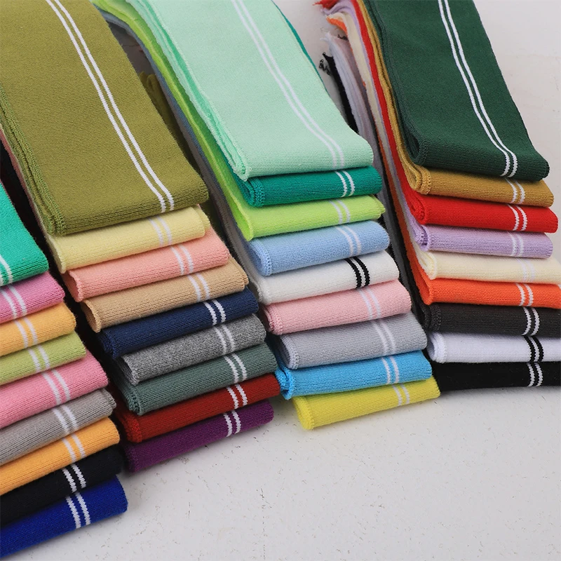 1pc Small Striped Ribbed Elastic Trim Material for DIY Handmade Clothes Collar and Cuff Trimmings Clothing Accessories