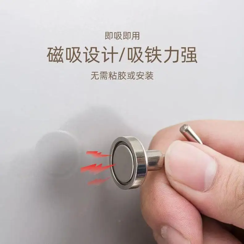 Hook Hole-Free Strong Way Magnet Magnetic round New Collection Multi-Use Najtk Strong Door Refrigerator Bathroom Sticky