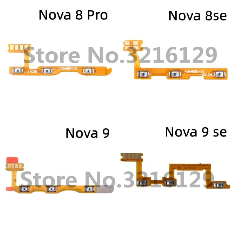 On Off Switch Key Button Power Volume Flex Cable For Huawei Nova 10 Lite 7 7se 8 8se 9 9se Pro Replacement Parts