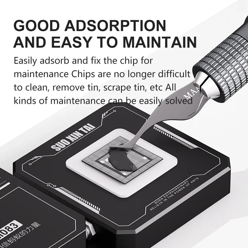 MA-ANT M083 IC CHIP Locking Table with Strong Vacuum Adsorption Suction Cup for Nanf CPU Chips Fixed Maintenance Glue Removal