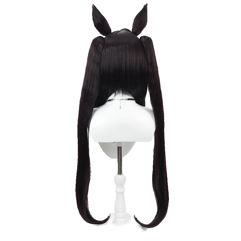 Anime Uma Musume Pretty Derby Tosen Sho Cosplay Wig Ponytail Anime Roleplay Party Costume Prop Synthetic Hair