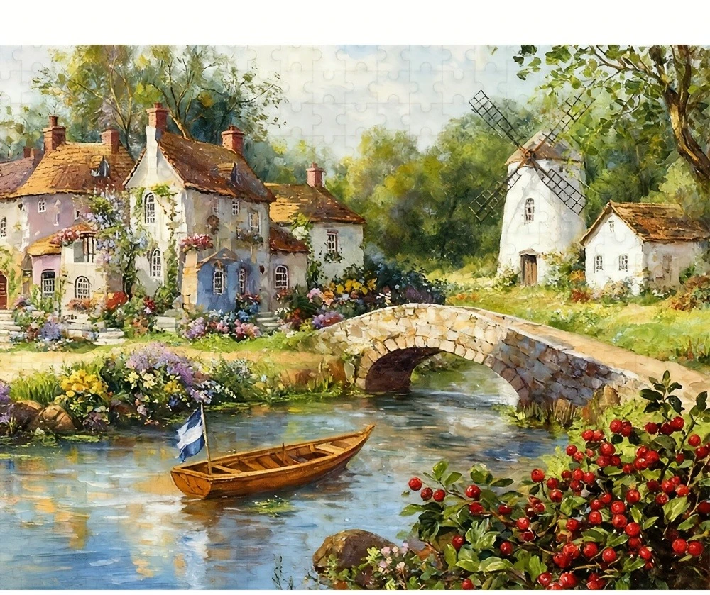 Natural Scenery Animal Farms Jigsaw Puzzles High Quality Stress-Relieving And Fun Family Game Best for Gift Giving