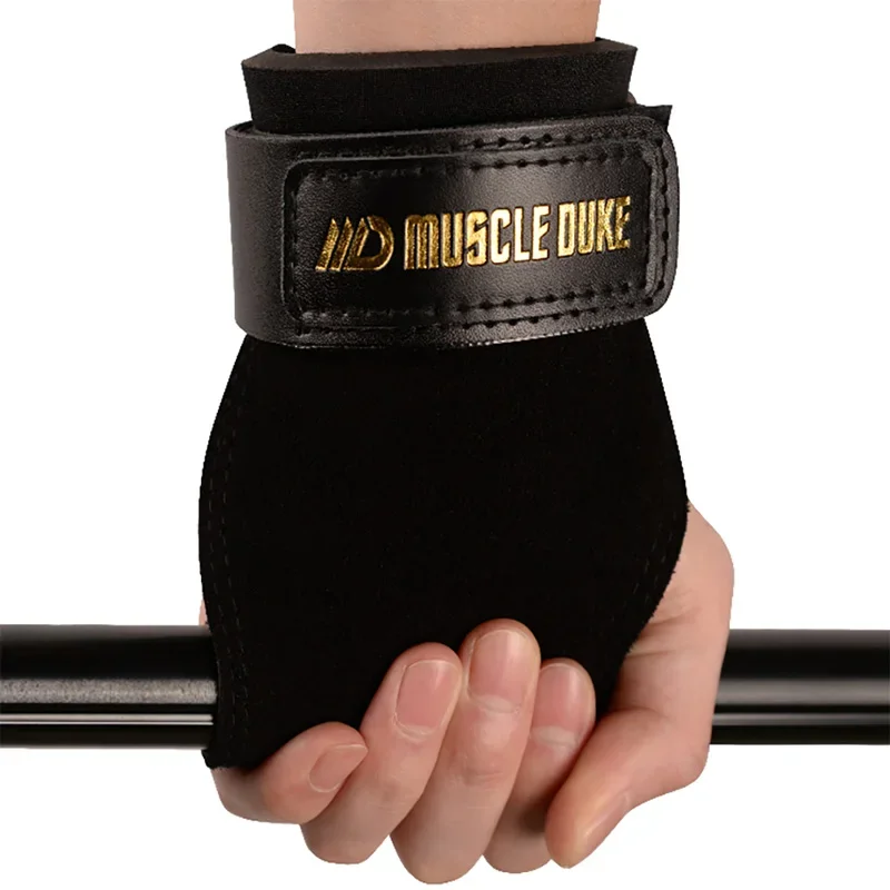 

1 Pair Fitness Cowhide Gloves Weightlifting Pull Up Deadlift Palm Protection Gym Strength Training Crossfit Workout Hand Support
