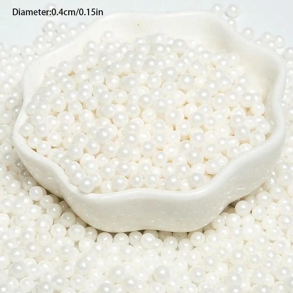 85 g 0,2/0,4/0,6/0,8 cm weiße Farbe, Perlenkugel, Kuchendekoration, DIY, Donut, Dessert, Backen, Streusel, dekorativ, nur zur Dekoration – Detail 7