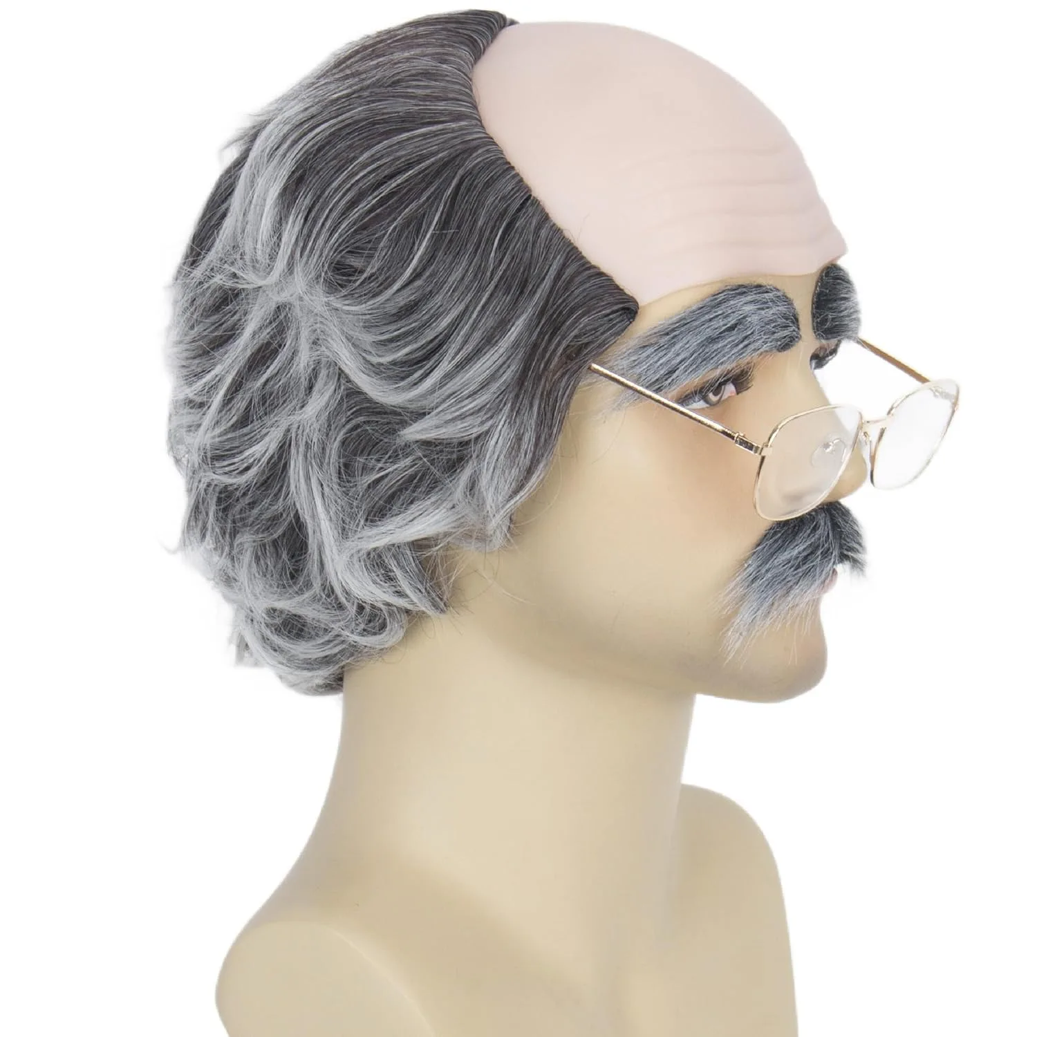 Monk Wig Brown Bowl Cut Synthetic Hair Wig for Men Halloween Christmas Party Cosplay Costume Religious Friar Costume Wig