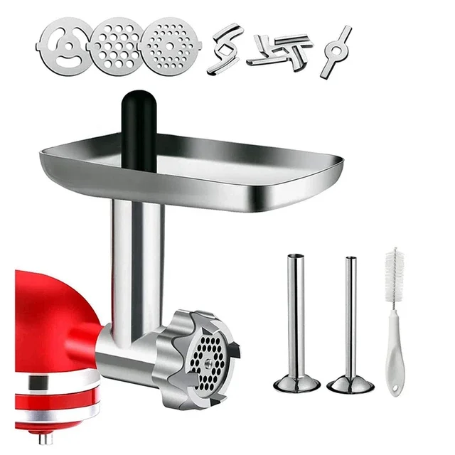 

Hot Meat Grinder Sausage Stuffer Tomato Juice DIY Attachment For Stand Mixer Kitchen Tools Cook Mincer Food Grinder