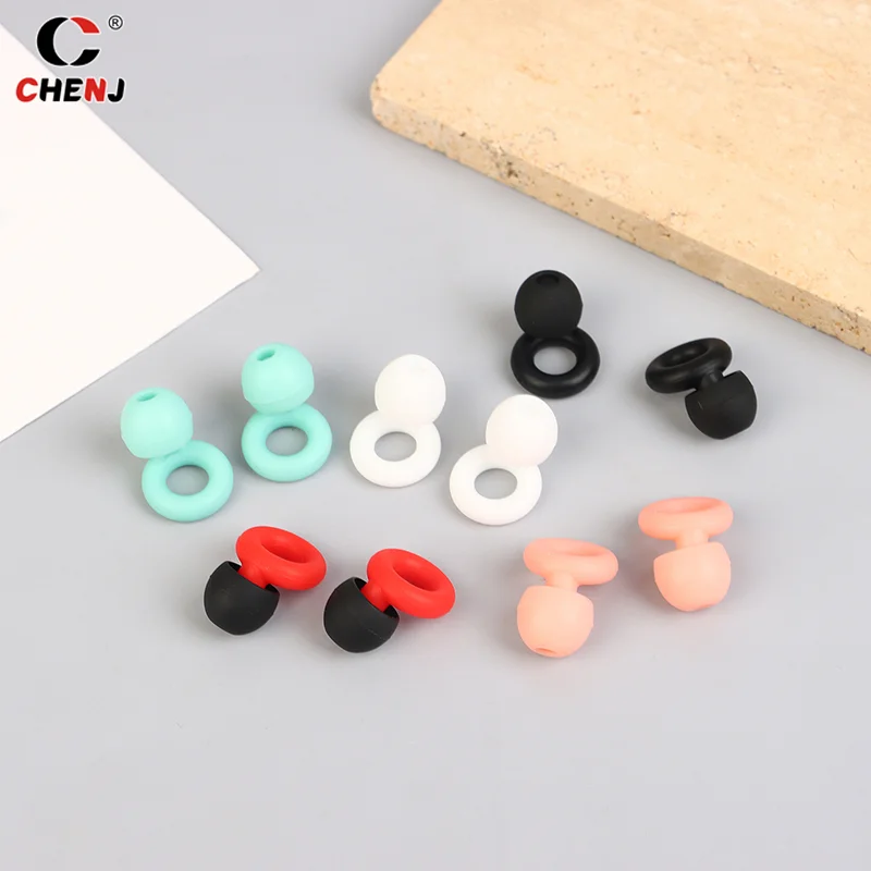 Bouchons d'oreille super insonorisés en silicone, réduction du bruit, artefact de sommeil, accessoires silencieux, 1 paire