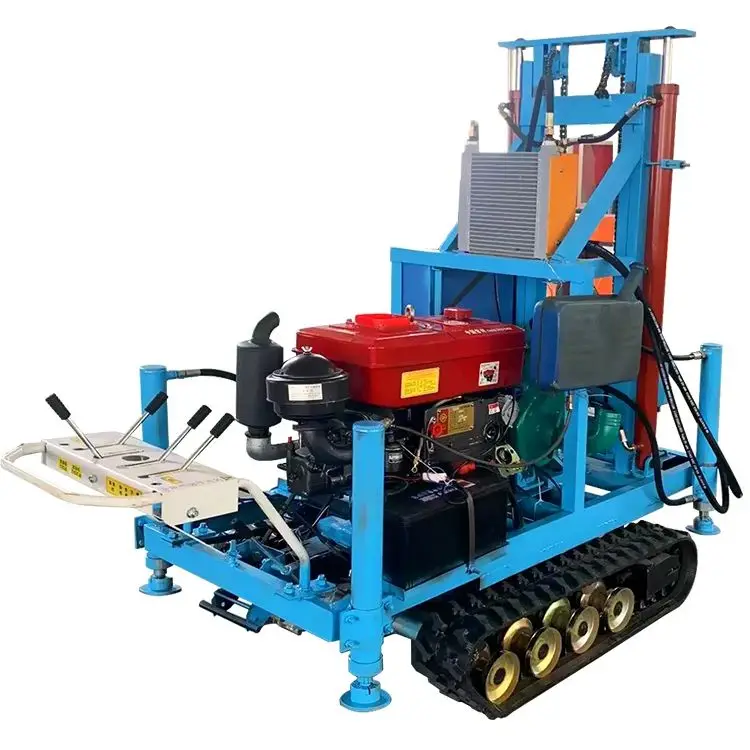 

Customized Hydraulic Diesel Borehole Drilling Rig Portable Water Well Machine 22HP-35HP 100m-180m