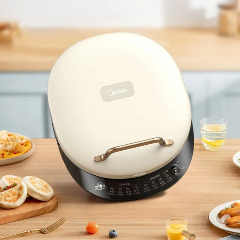 Midea Electric Griddle, Household Double-Sided Heating Griddle and Grill with Deep Baking Pan and High Power Output