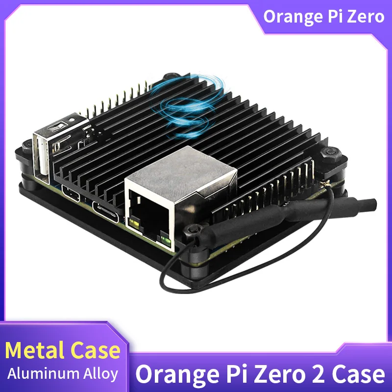 

Orange Pi Zero Aluminum Alloy Case Passive Heat Dissipation Protective Shell CPU Heat Sink Enclosure Case for Orange Pi Zero 2