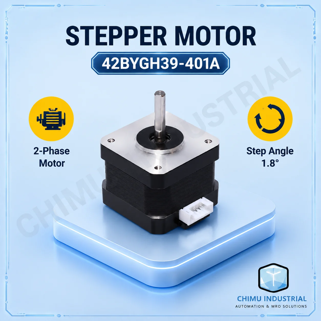 【CHIMU INDUSTRIAL】 for 42BYGH34 NEMA17 Stepper Motor 2 Phase 4 Wire 0.28Nm for 3D Printer Engraving Machine