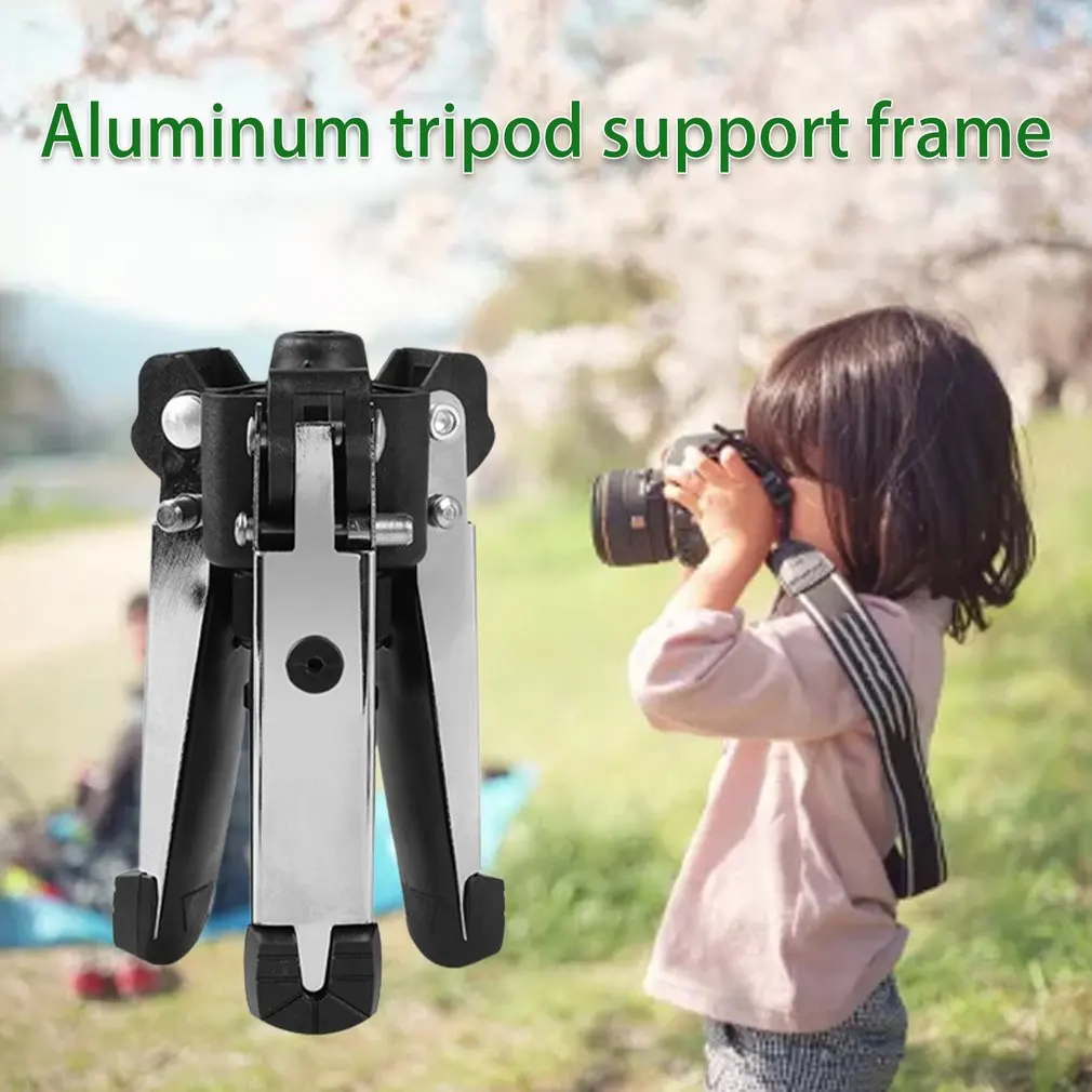

Hot Aluminum Alloy Camera Tripod Support Frame Three Claw Support Stand DV Photography Portable Monopod Tripod Base Dropshipping