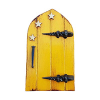 Fairy Door Mini Elf Door Indoors Outdoors Use Yard Art Fairy Tale World Garden Sculpture Ornament Outdoor Decor Accessories For