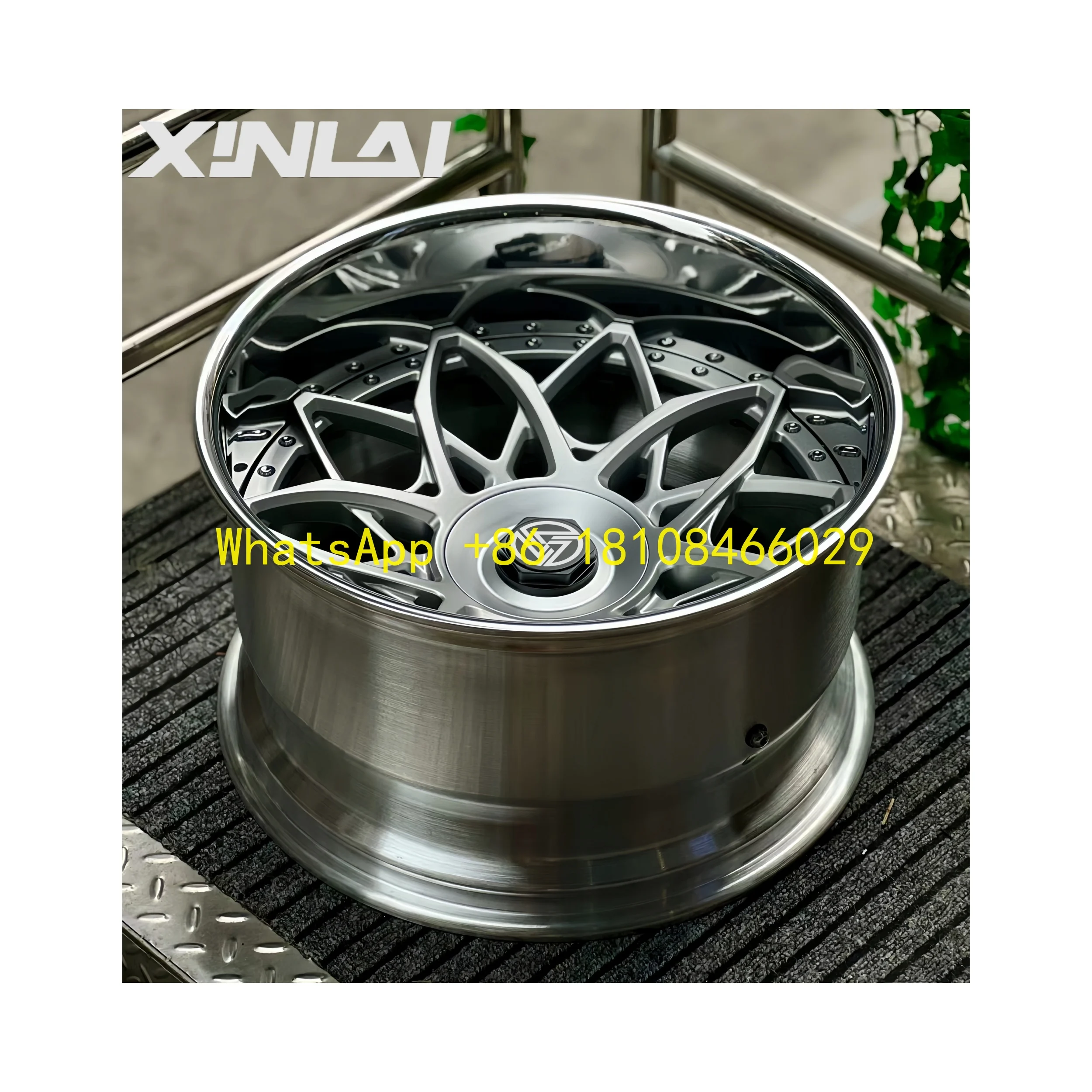 

Hot Sale 2 Piece Forged Brushed Polished Custom Wheel 5x114.3 5x120 5x112 18 19 20 21 22 Inch Wheel