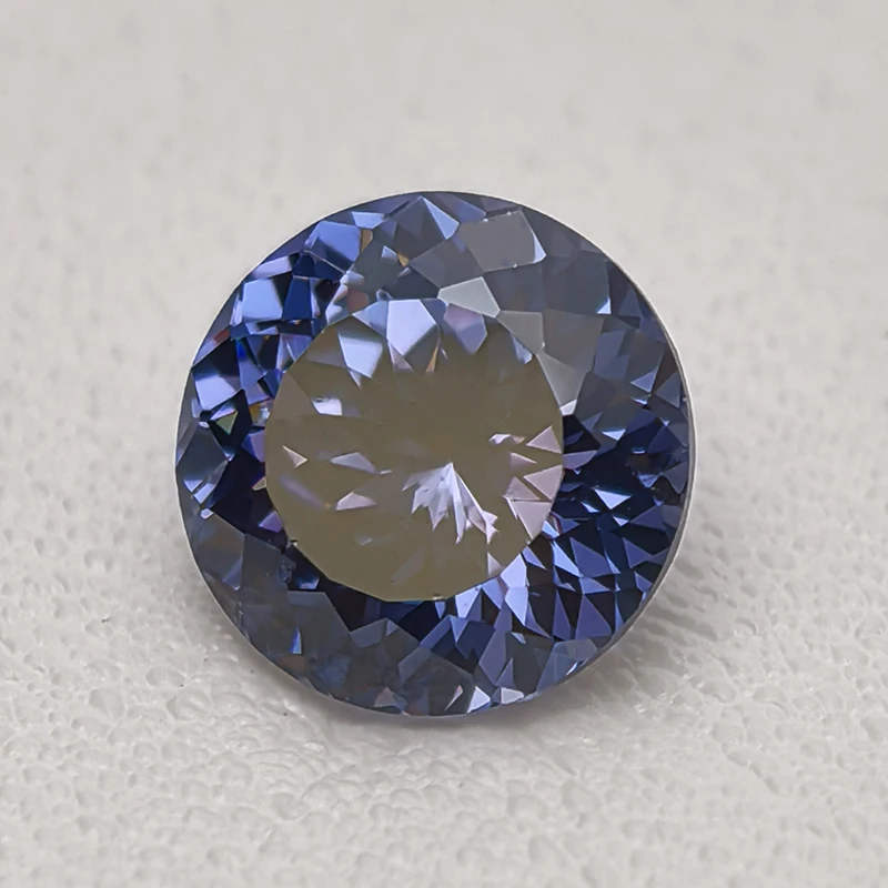 New Tanzanite Round 100 Faceted Cut Cubic Zirconia Lab Zircon CZ 4K Cutting 5A+ Quality for Jewelry Making