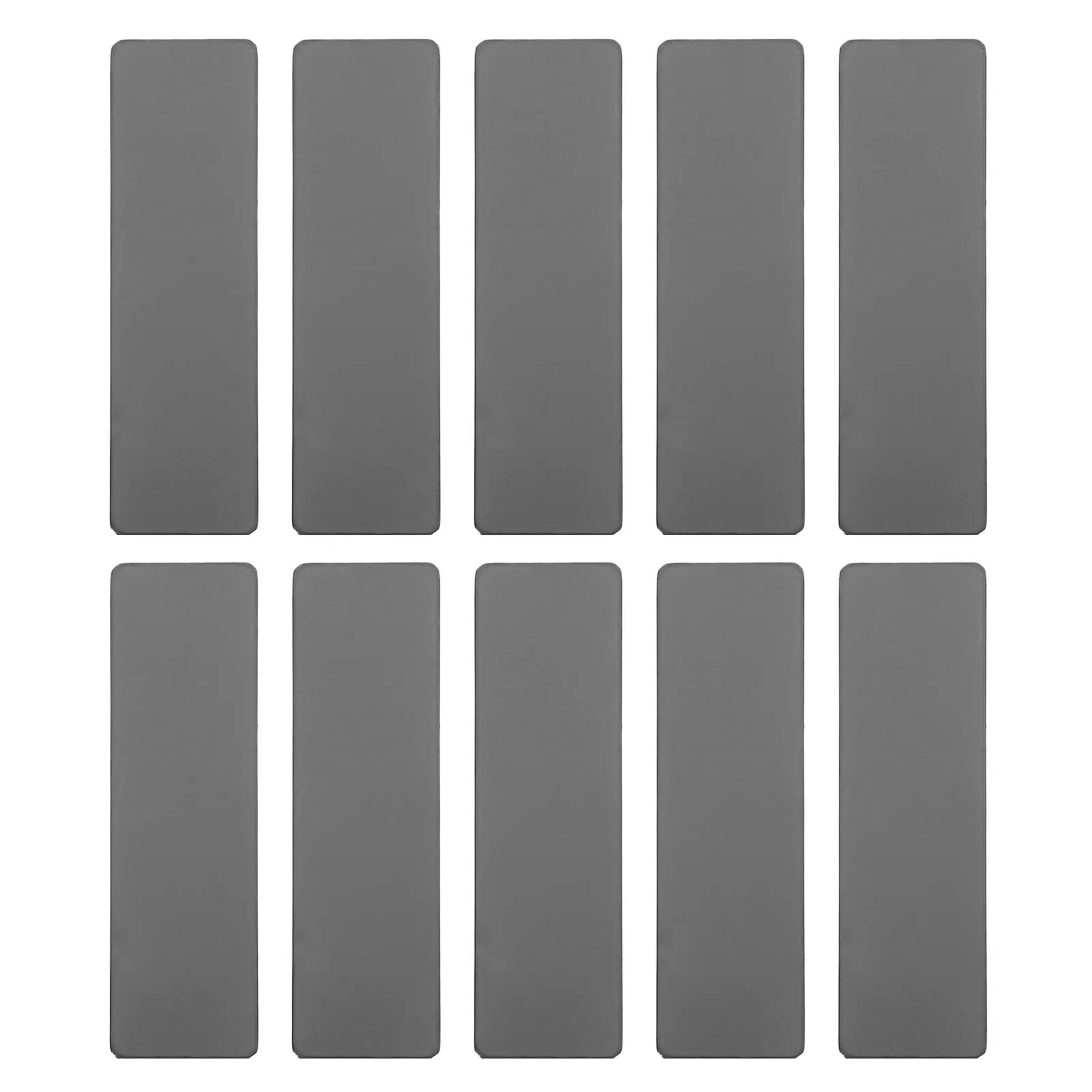 10Pcs Rectangular Stainless Steel Engraving Blanks Premium Blank Name Tags for Office School Events Nurse Id Badges Metal Plaque