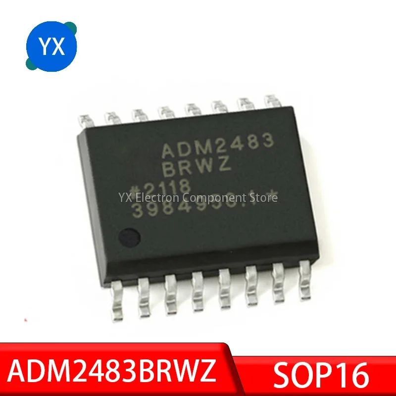 

10PCS ADM2483BRWZ ADM2483 SOP-16 Transceiver Chip ADM2483BRWZ-REEL