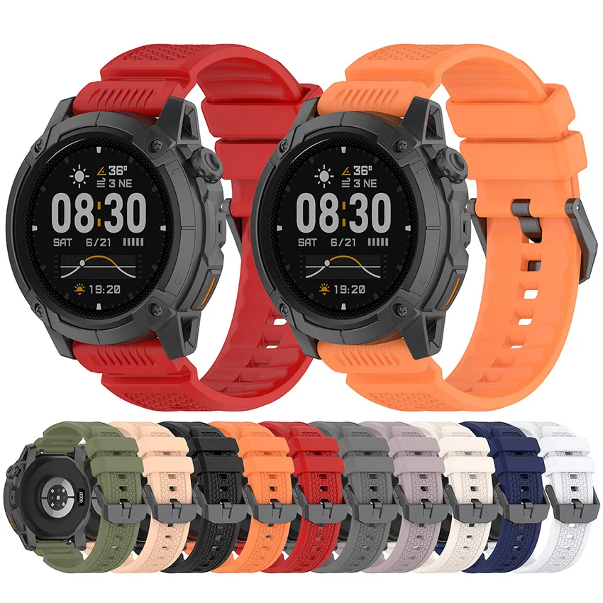

Univesal Silicone Strap Outdoor Sports Armor Band 5.5-8.7" Accessories COROS NOMAD Fot Garmin Venu X1 For Ticwatch Atlas