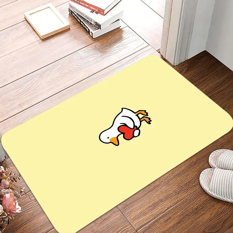 Cute Duckling Printed Non-Slip Waterproof Doormat Easy Clean Entrance Floor Mat Home Decor Durable Retro Fashion and Beautiful