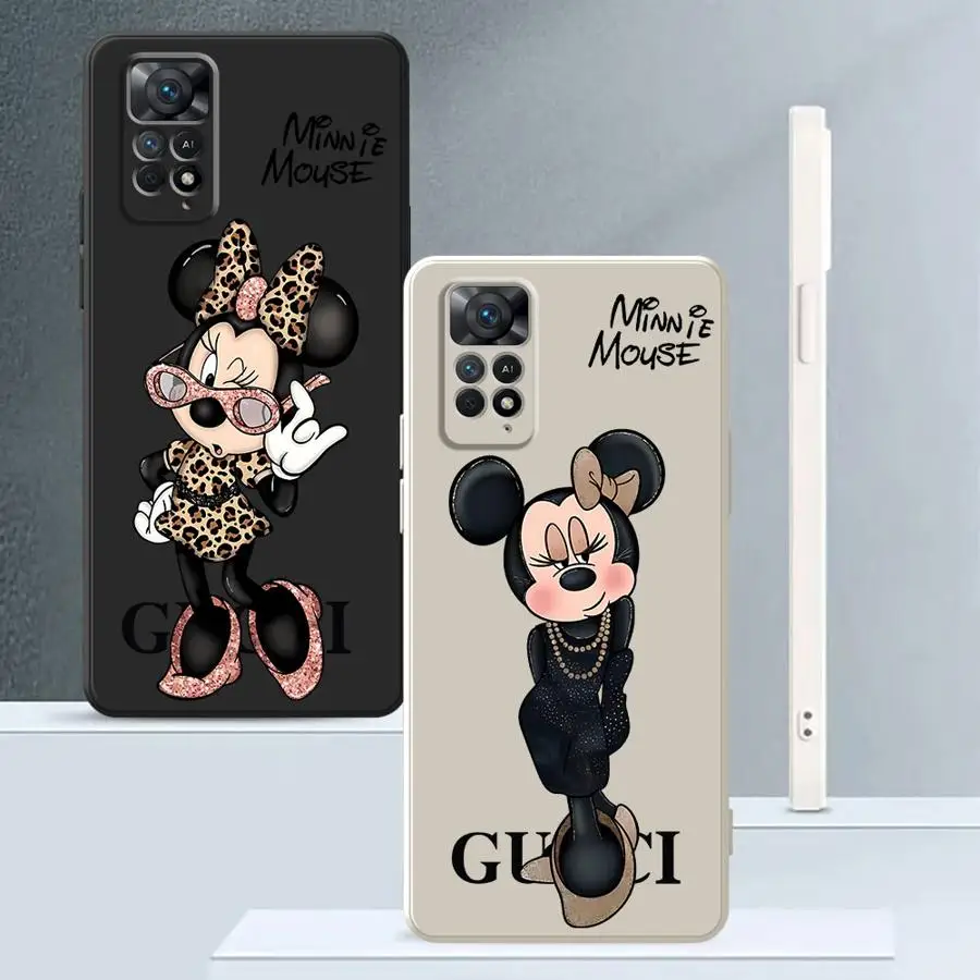 Модный мягкий чехол из ТПУ с Минни Микки и леопардом для Xiaomi Redmi Note 12s 13 12 ProPlus 10 11 Pro 14 Pro Plus 10 10 Lite 11s
